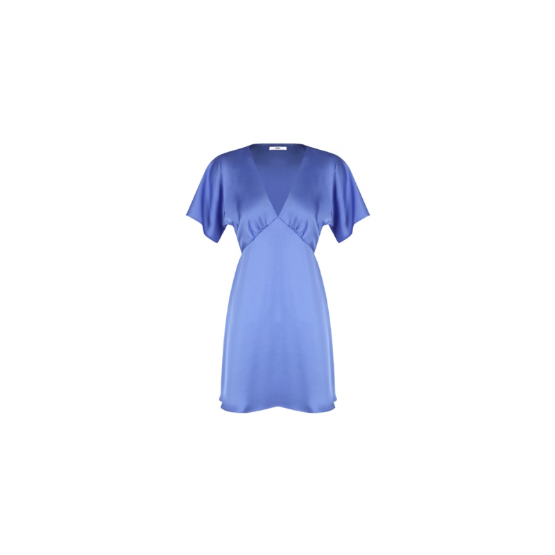 BETTINA SATIN MINI DRESS PERIWINKLE