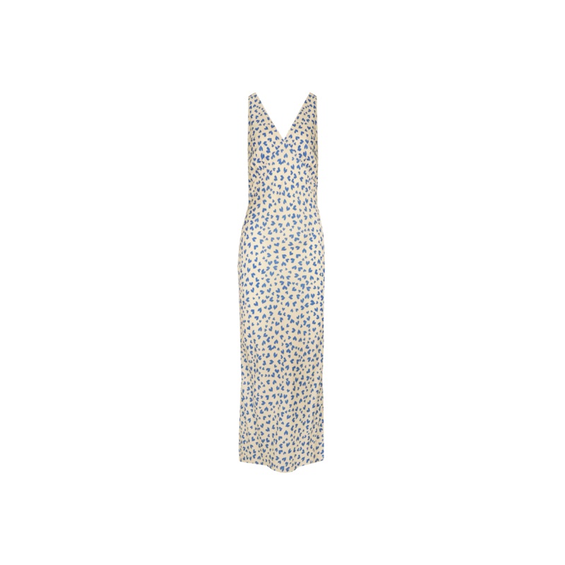 ESME SLIP DRESS BLUE SCATTER HEARTS