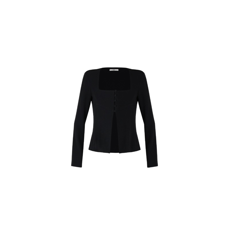 FIREBIRD LONG SLEEVE TOP BLACK