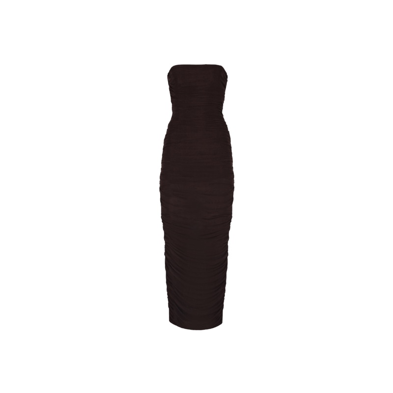 GINNI MESH DRESS CHOCOLATE|4|6|8|10|12|14|16|18|20