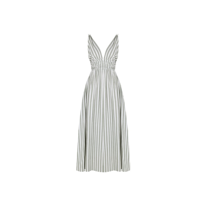HERO MAXI DRESS OLIVE STRIPE|4|6|8|10|12|14|16|18|20
