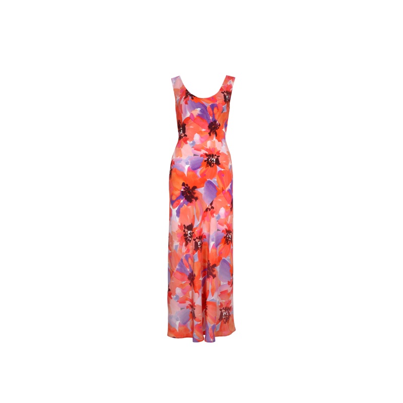 JAQUETTA SILK SLIP POPPY FLORAL