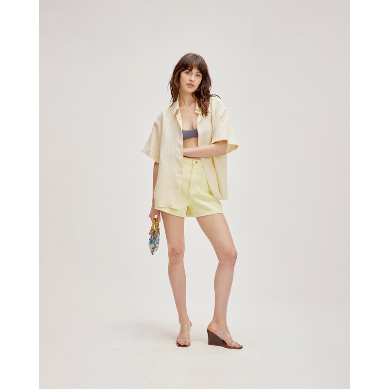 KOS LINEN SHIRT LEMONADE|4|6|8|10|12|14|16|18|20