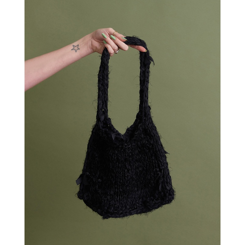 LIAM X GEO KNITS SLOW MINIBAG BLACK