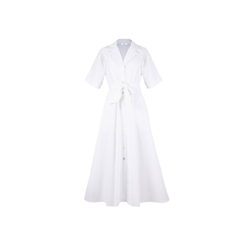 MARLEY SHIRT DRESS WHITE|4|6|8|10|12|14|16