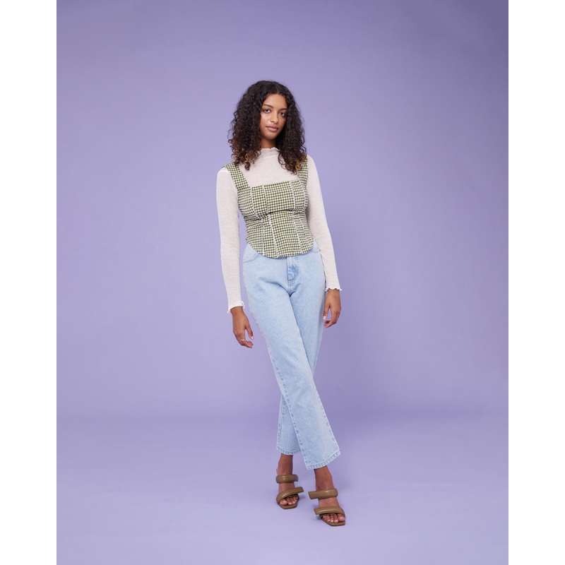 MONA SHEER TOP CREAM|4|6|8|10|12|14|16|18|20