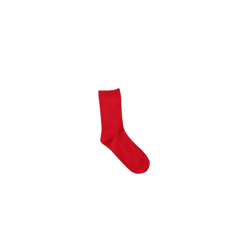 RINA SOCK CHERRY RED|ONE SIZE