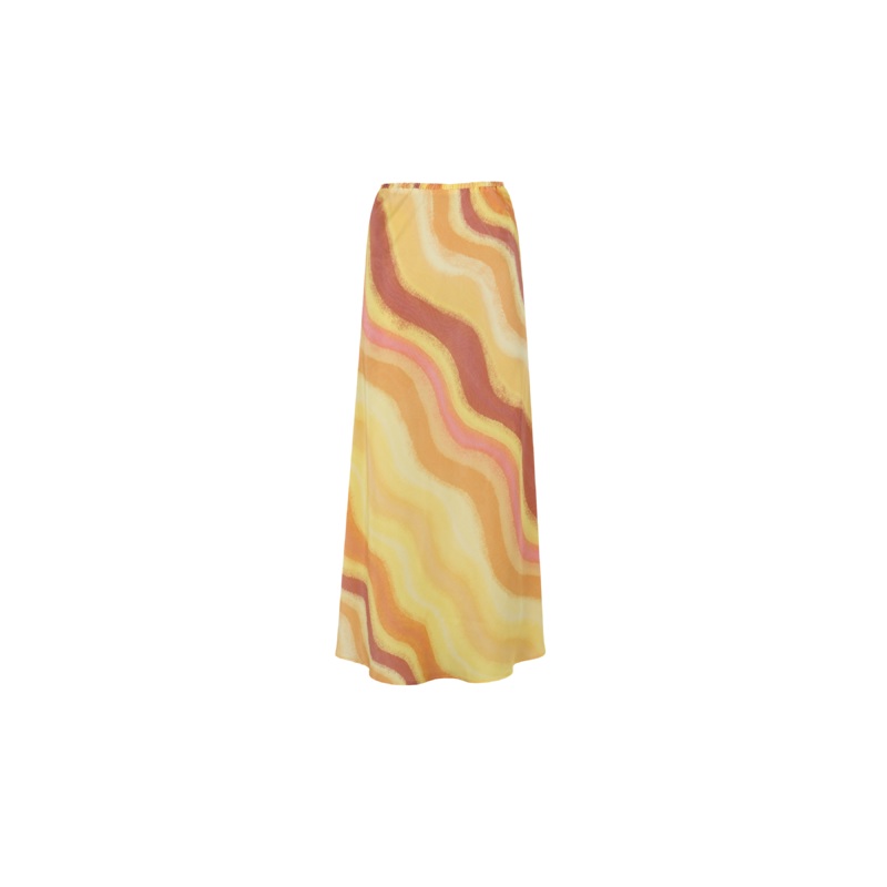 SOLAR SILK SKIRT SOLAR PRINT|4|6|8|10|12|14|16|18|20
