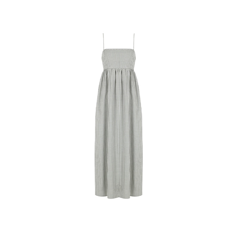 SPRITZ SUNDRESS OLIVE GINGHAM|4|6|8|10|12|14|16|18|20