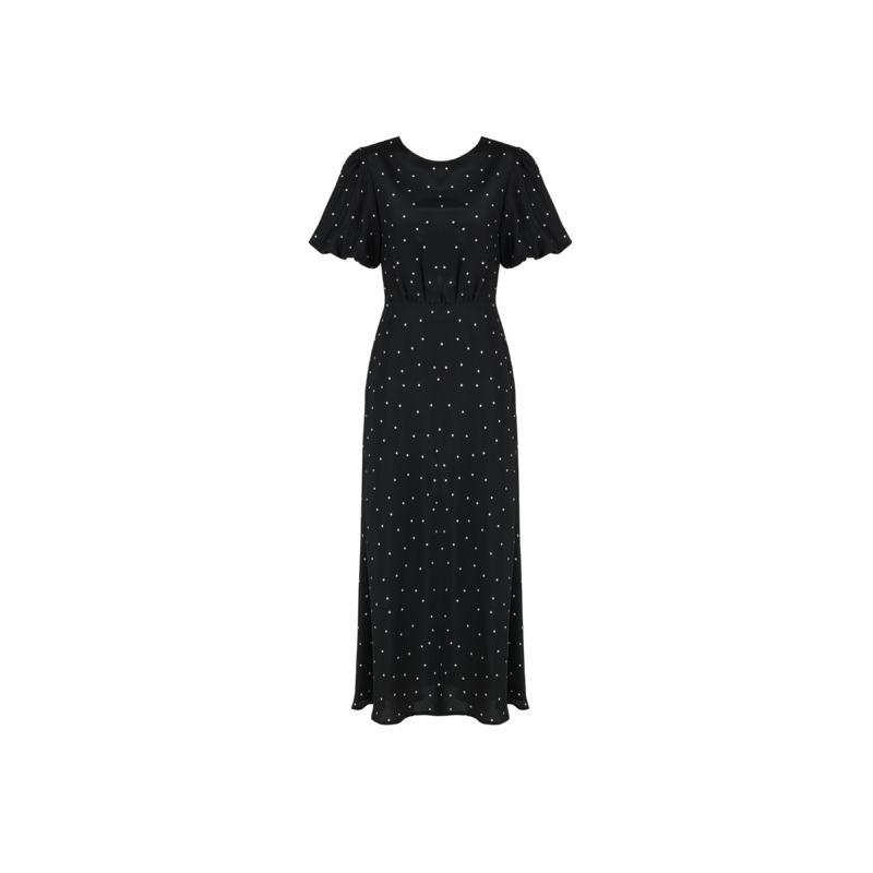 SYMPHONY SILK DRESS POLKA DOT|4|6|8|10|12|14|16|18|20