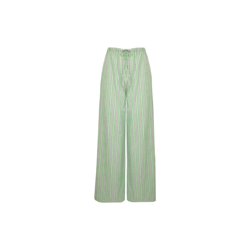 ANDIE COTTON PANT GREEN STRIPE