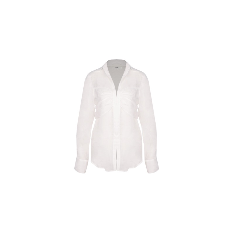 ARIEL SHEER SHIRT WHITE|4|6|8|10|12|14|16|18|20