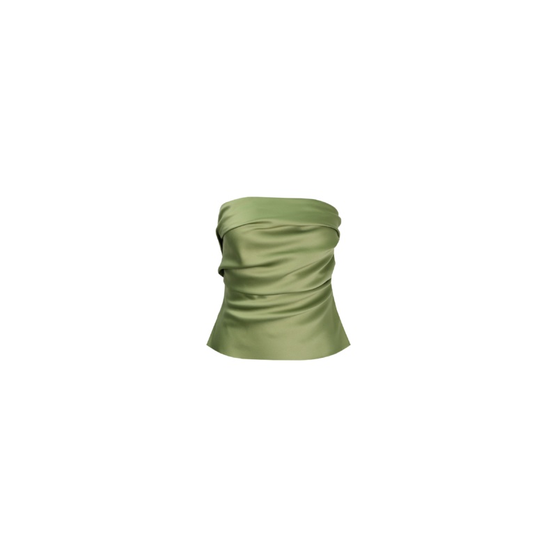 CHER SATIN BODICE OLIVE|4|6|8|10|12|14|16|18|20