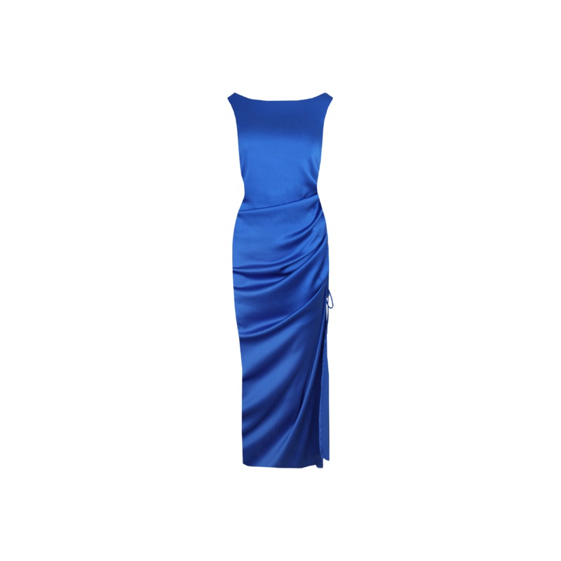 ERCOLINI MAXI DRESS BLUE|4|6|8|10|12|14|16|18|20|22|24