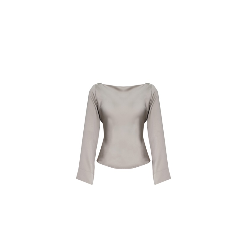 FIREBIRD SATIN COWL TOP MOONROCK