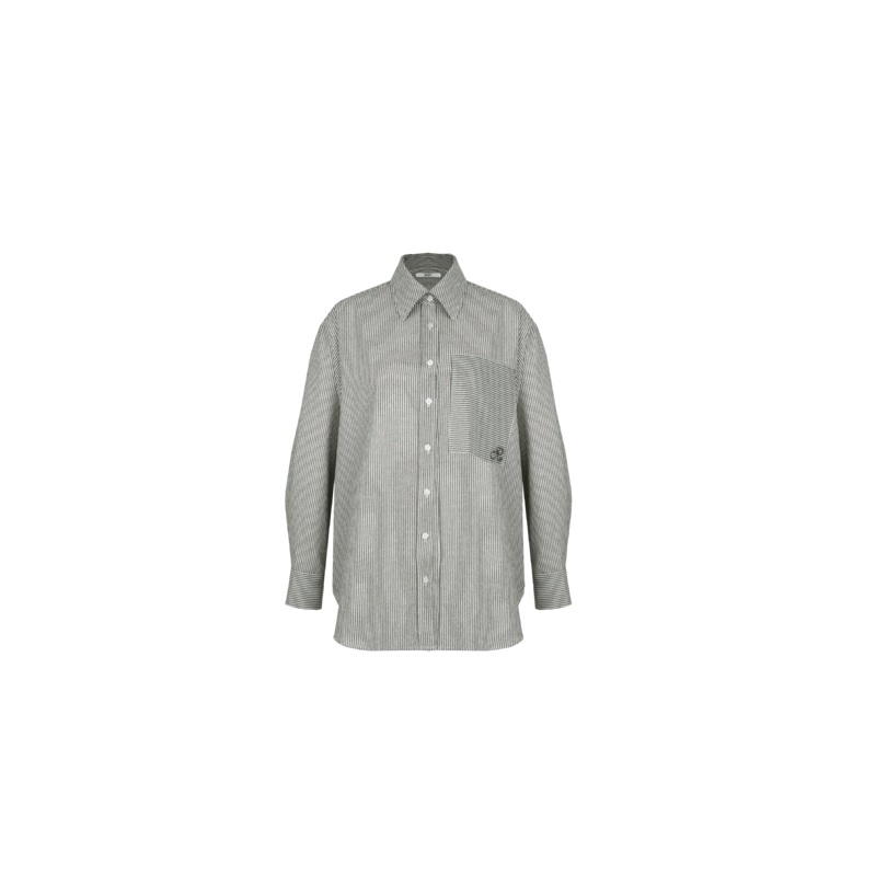 IDA SHIRT KHAKI STRIPE|4|6|8|10|12|14|16|18|20