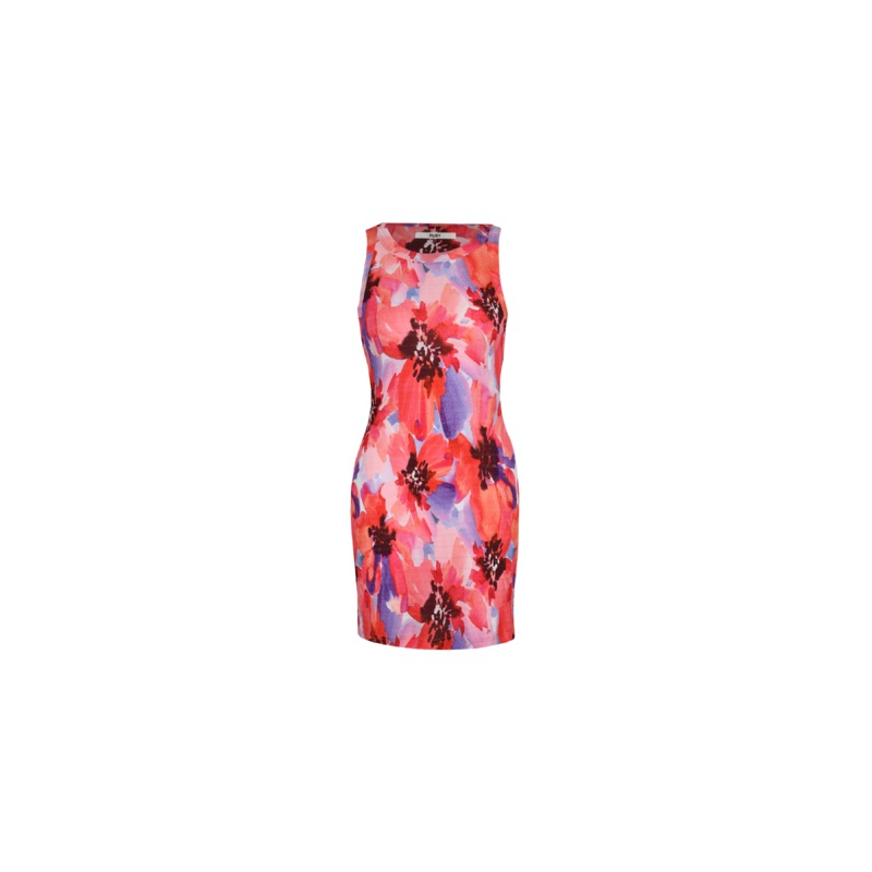 JAQUETTA CRINKLE MINI DRESS POPPY FLORAL