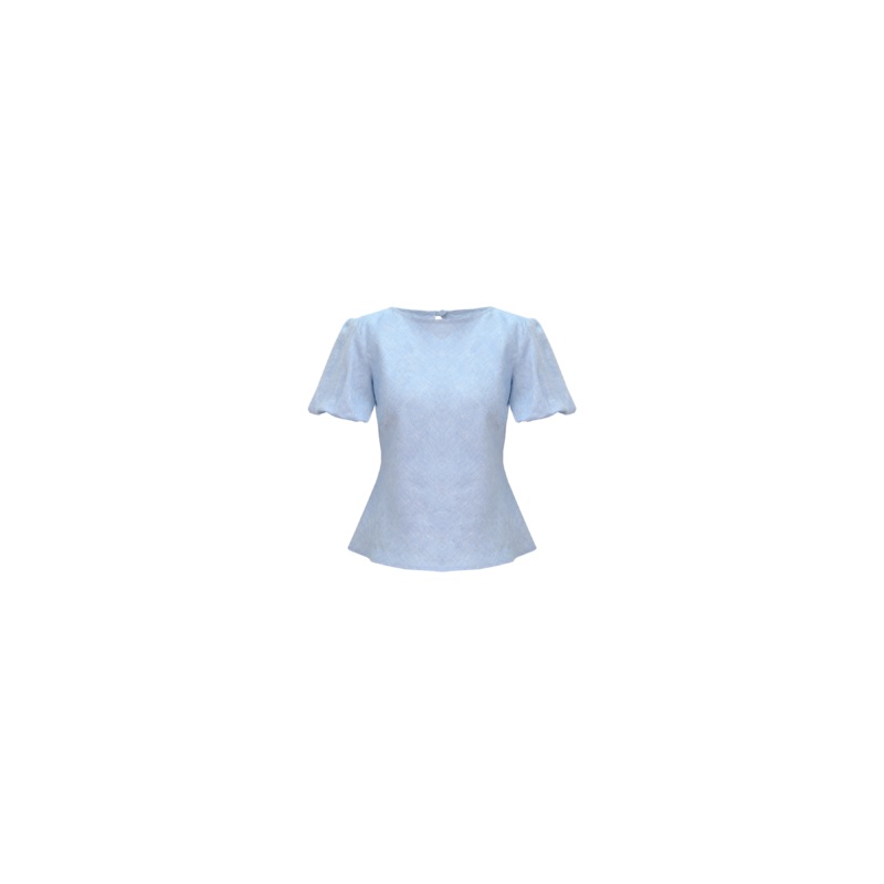 KENDALL LINEN TOP BABY BLUE|4|6|8|10|12|14|16|18|20