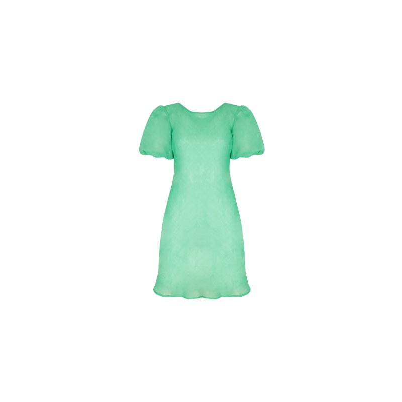 KENDALL RAMIE MINI DRESS GREEN