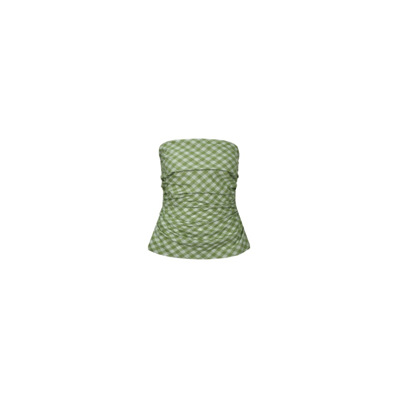 KLEIN GINGHAM BODICE APPLE GINGHAM