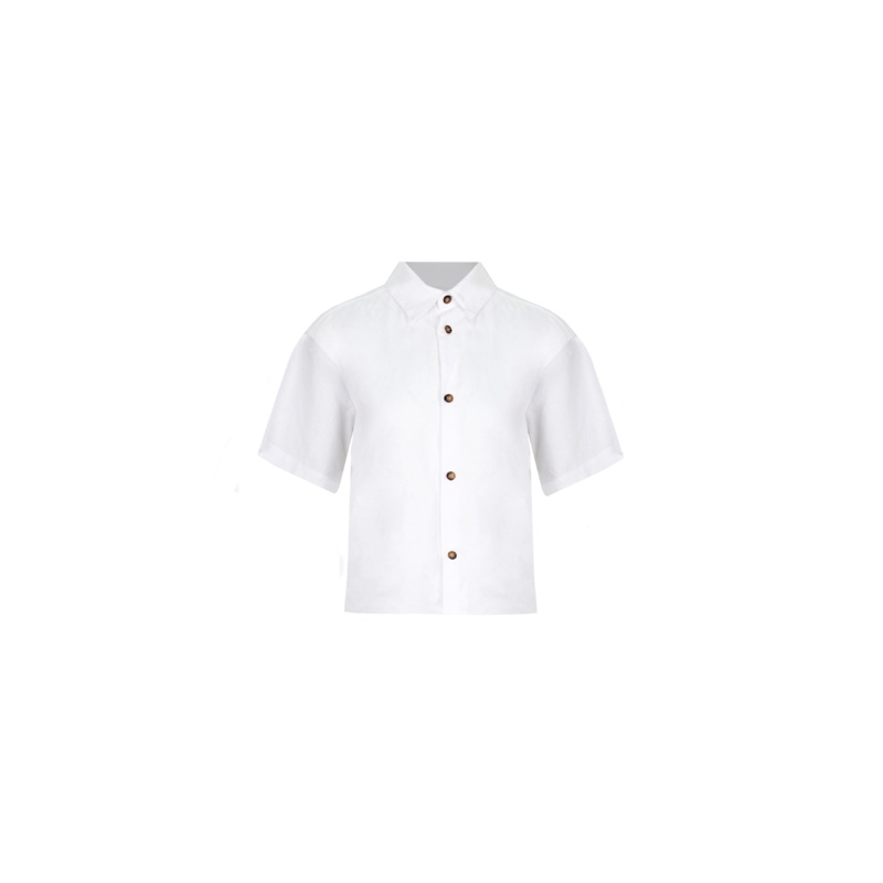 KOS LINEN SHIRT WHITE|4|6|8|10|12|14|16|18|20