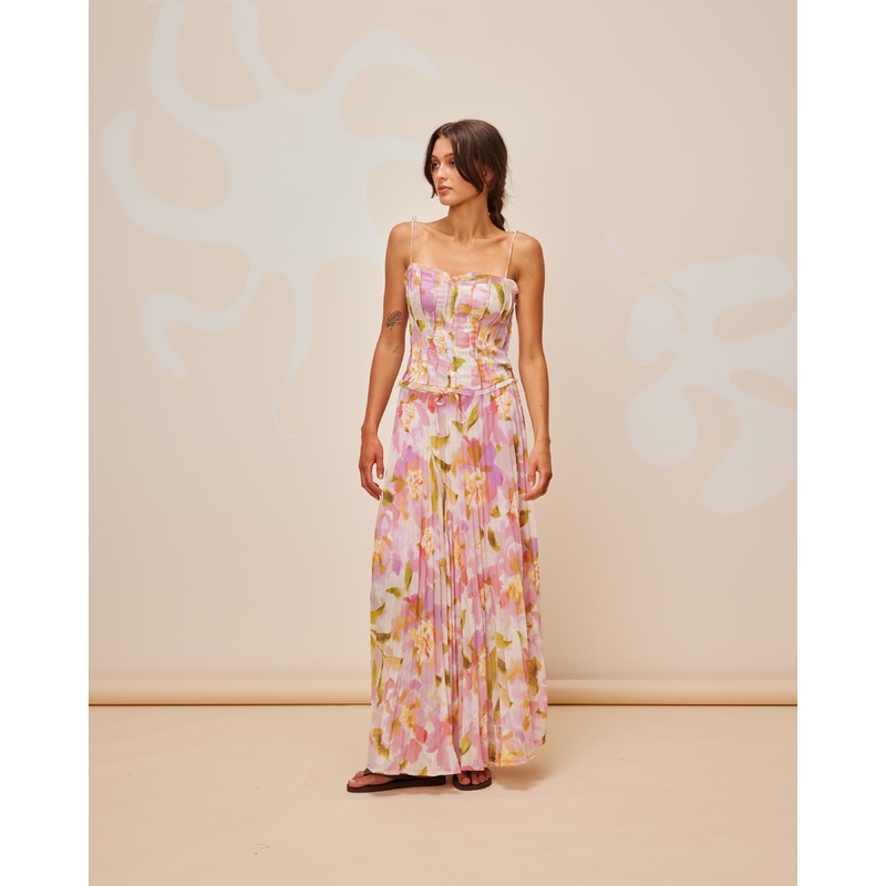 MORGAN PLEAT BODICE BALLET FLORAL