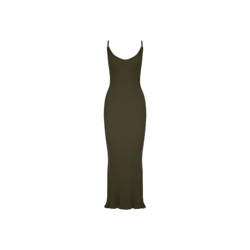RINA DRESS KHAKI|4|6|8|10|12|14|16|18|20