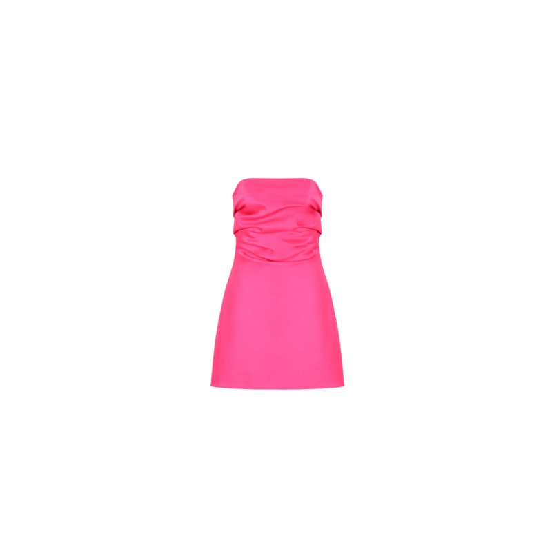 CHER SATIN MINIDRESS SUPER PINK