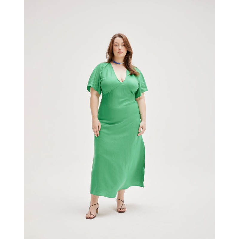 MATEA LINEN DRESS PARAKEET|4|6|8|10|12|14|16|18|20