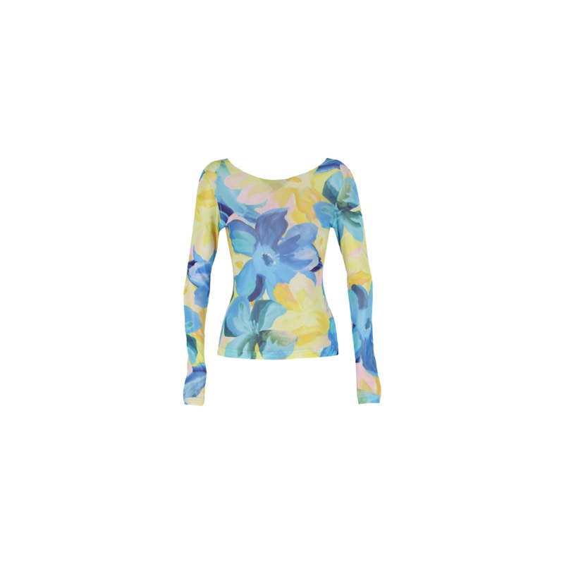 MIAMI MESH LONG SLEEVE BUTTERCUP