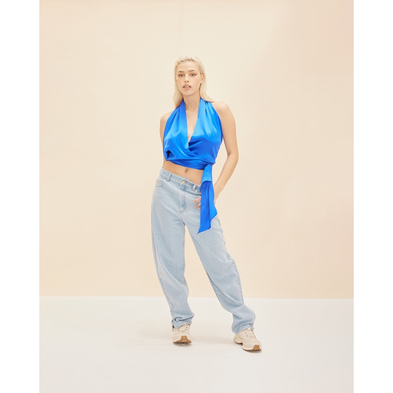 PALOMA SILK TOP SAPPHIRE|4|6|8|10|12|14|16|18|20
