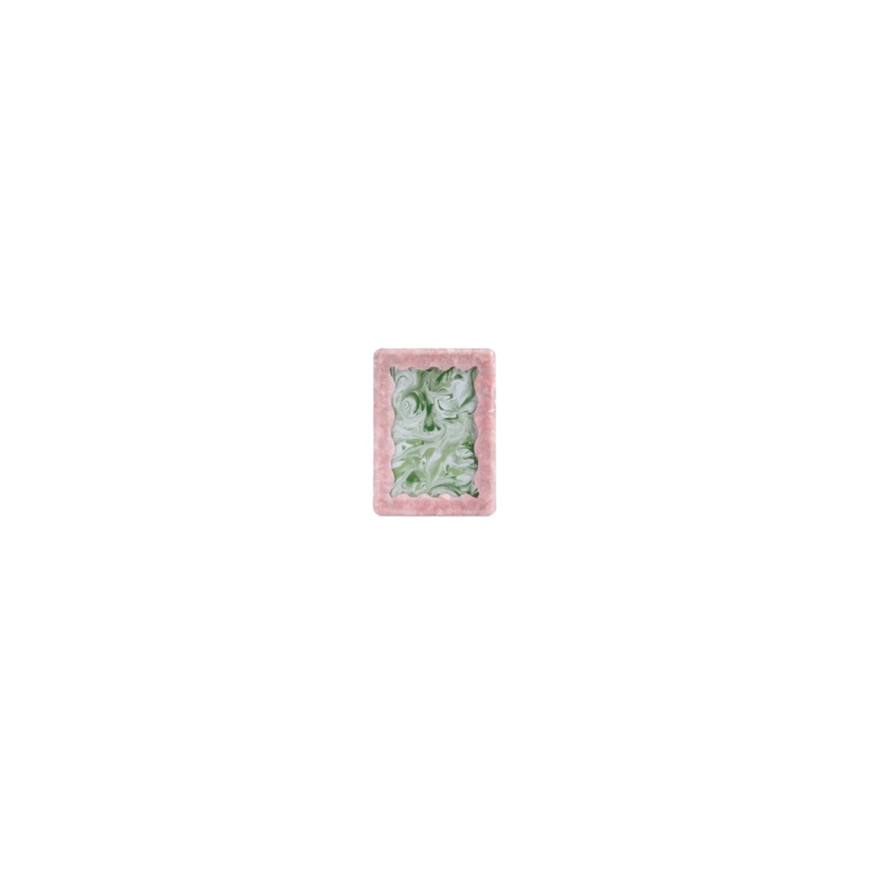 PHOTO FRAME WAVY PINK|Default Title