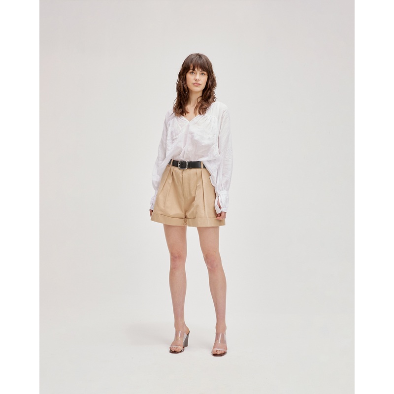 RAFFIA SHORT CAMEL|4|6|8|10|12|14|16|18|20