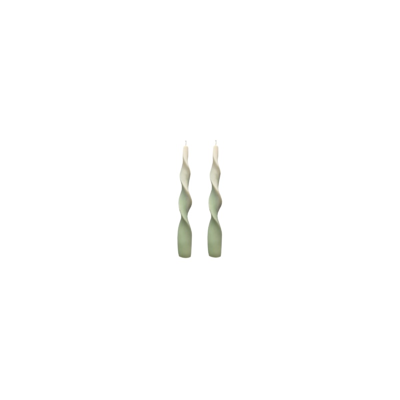 RIBBON CANDLE SET ICED MATCHA|Default Title