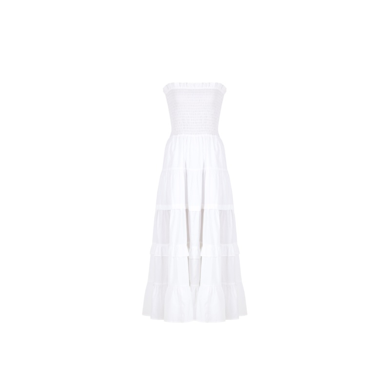 BIRD MAXI DRESS WHITE|4|6|8|10|12|14|16|18|20