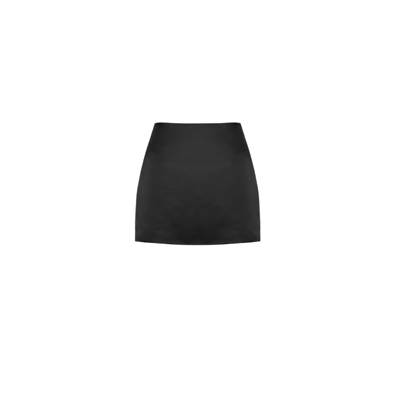 CHER SATIN MINI SKIRT BLACK|4|6|8|10|12|14|16|18|20