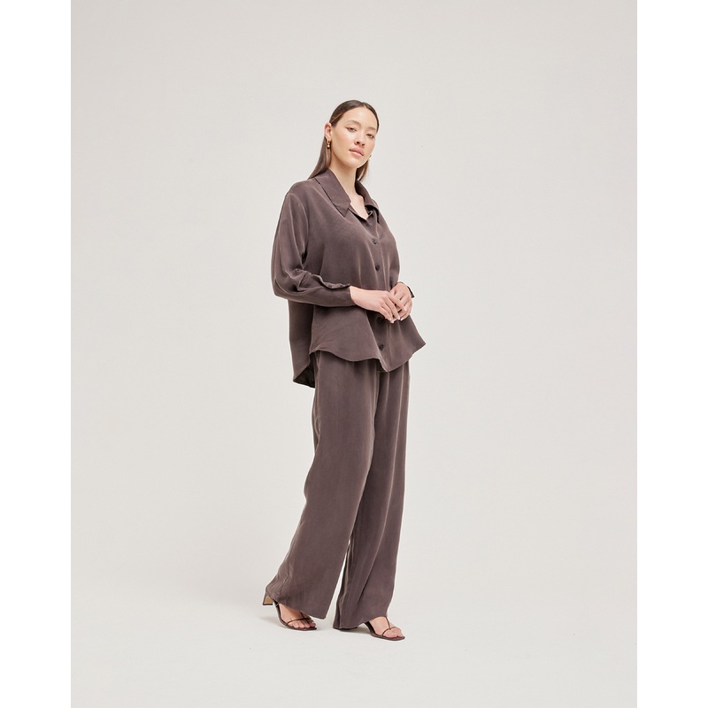 LAFAYETTE PANT PETITE CHOCOLATE