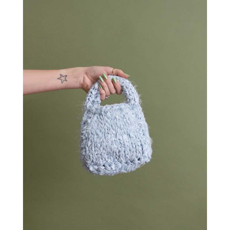 LIAM X GEO KNITS SLOW MINIBAG ICY BLUE