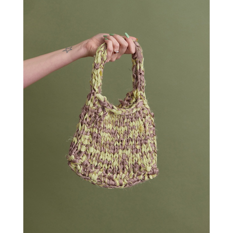 LIAM X GEO KNITS SLOW MINIBAG LEMON/TIRAMISU