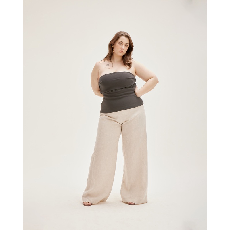 MARLEY LINEN PANT NATURAL|4|6|8|10|12|14|16|18|20