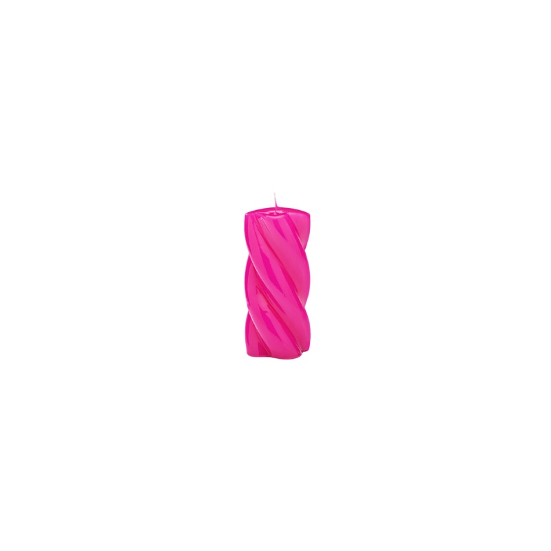 TWISTED CANDLE LONG HOT PINK|ONE SIZE