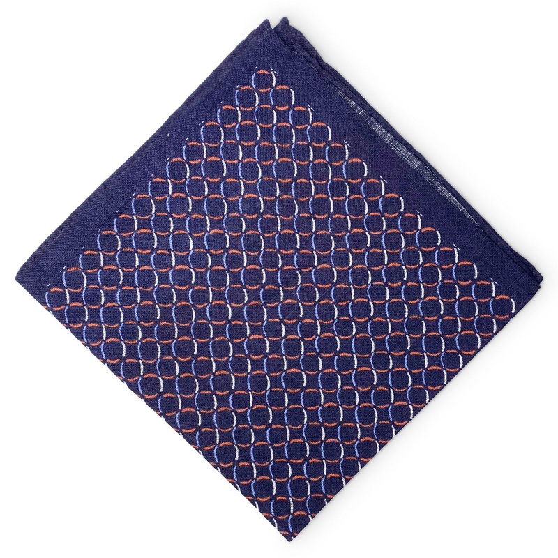 La Quinta: Linen Pocket Square – Navy