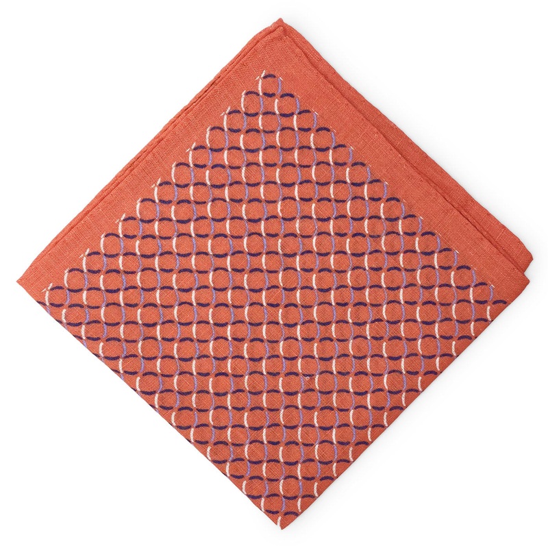 La Quinta: Linen Pocket Square – Red