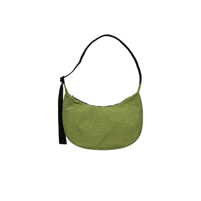 MEDIUM NYLON CRESCENT BAG AVOCADO
