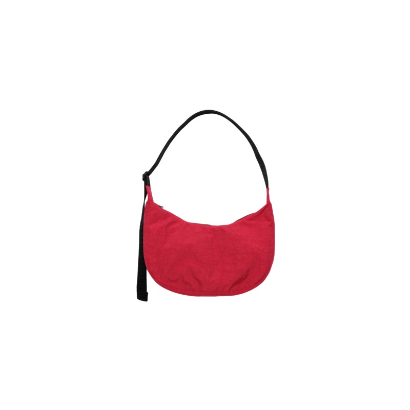 MEDIUM NYLON CRESCENT BAG CANDY APPLE