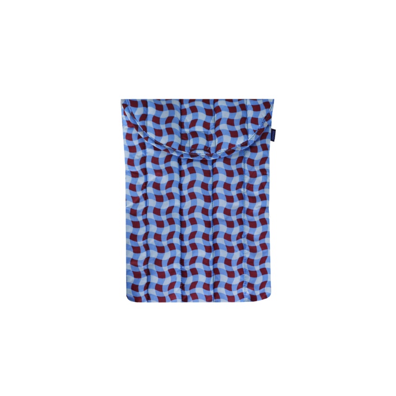 PUFFY 13 LAPTOP SLEEVE WAVY GINGHAM BLUE