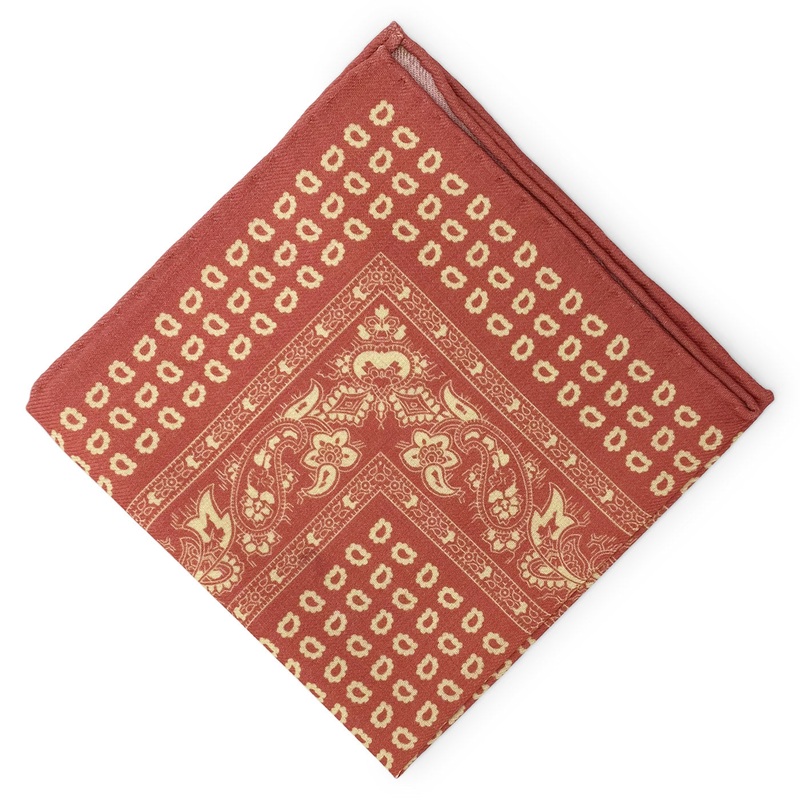 Westminster: Wool Pocket Square – Red