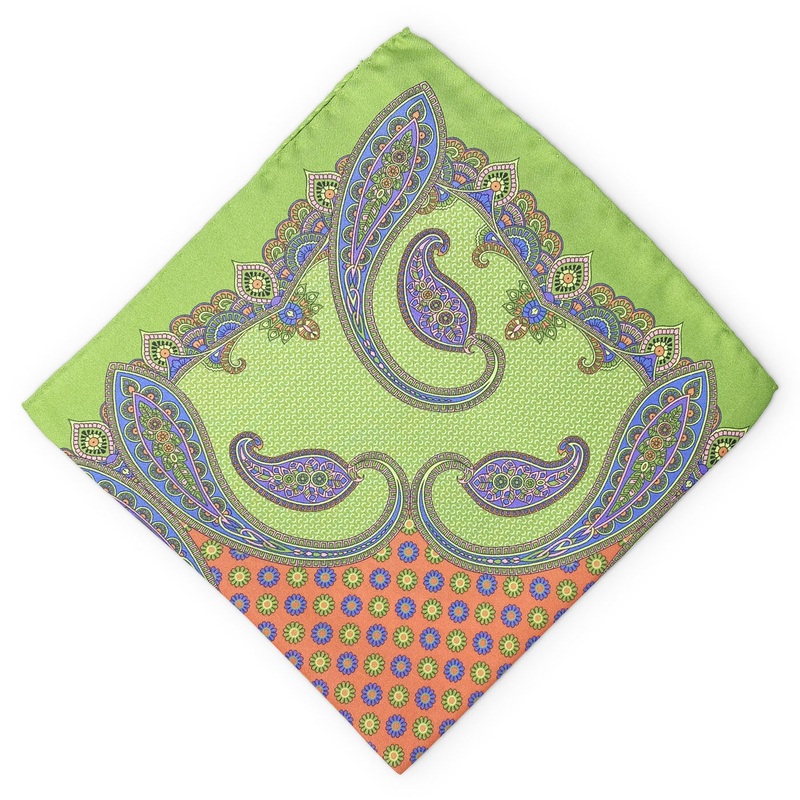 Astaire: Silk Pocket Square – Green