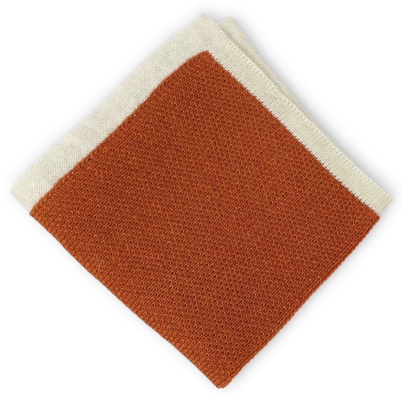 Brunswick: Wool Pocket Square – Orange