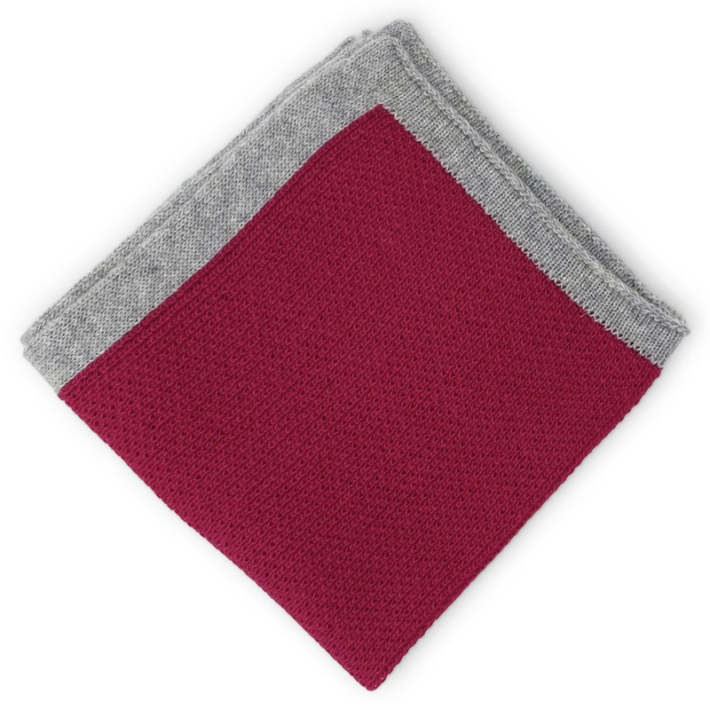 Brunswick: Wool Pocket Square – Pink